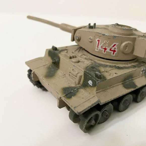 Vintage  Corgi Toys Tiger1 Tiger 1 Tank Diecast Made In Hong Kong Incomplete - Picture 14 of 16